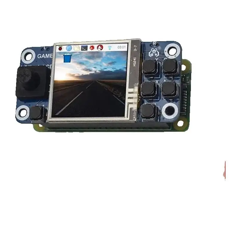 Raspberry Pi Zero 2W Mini-Spielekonsole mit 1,54 Zoll LCD-resistivem Touchscreen unterstützt Retropie