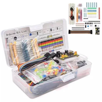 830-Loch-Steckplatinen-Kit MB-102 Kompatibel mit UNO R3 Komponentenpaket Anfänger-Starter-Kit in Box