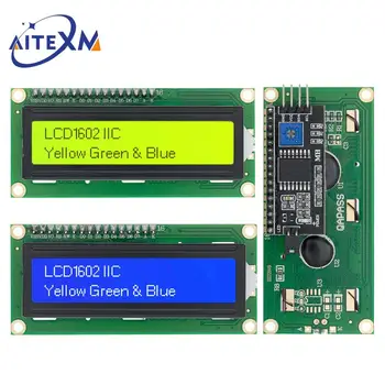 LCD1602 1602 LCD Modul Blau/Gelb Grün Bildschirm 16x2 Zeichen LCD Display PCF8574T PCF8574 IIC I2C Interface