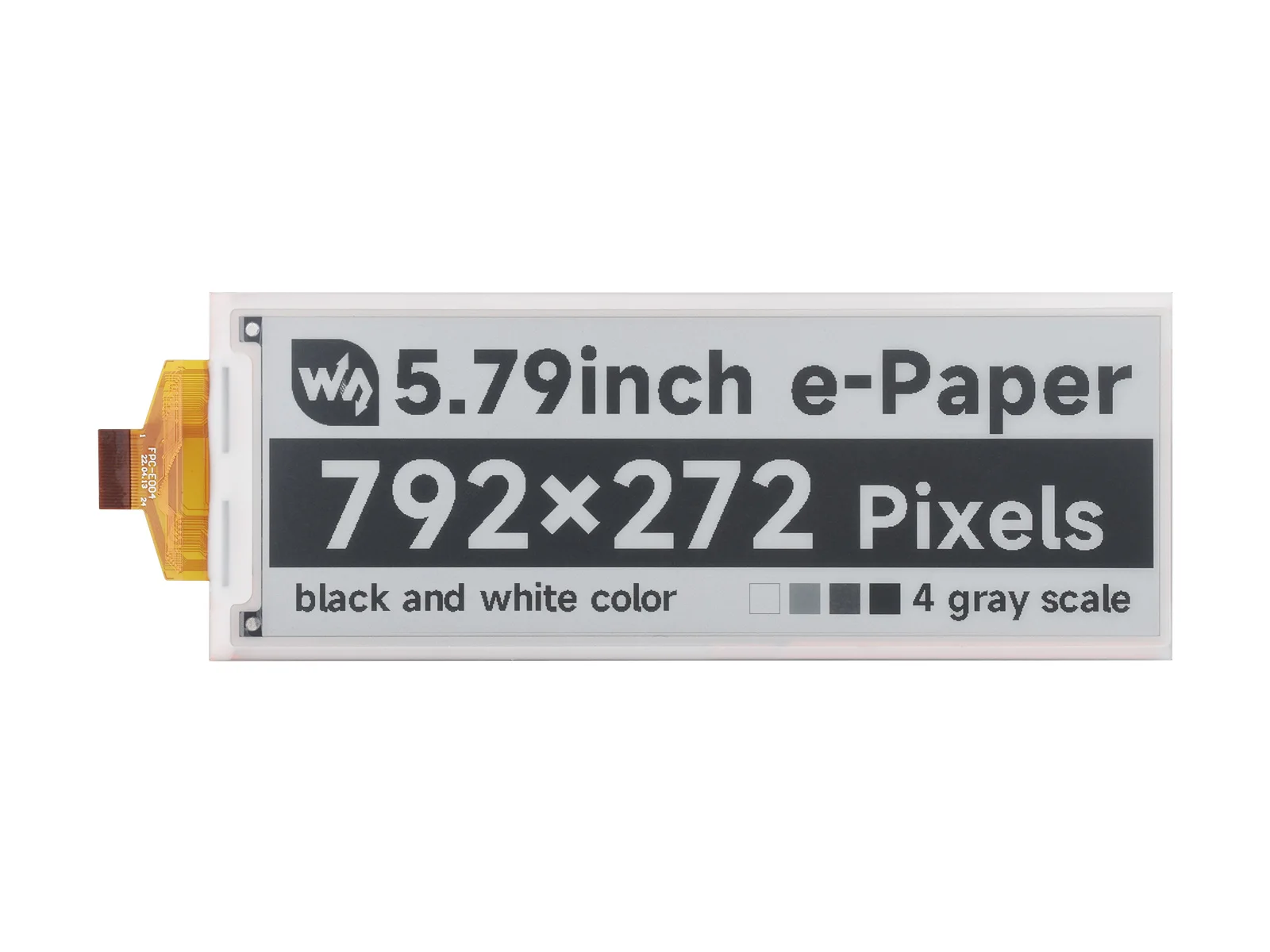 5,79 Zoll E-Paper-Rohdisplay, E-Ink-Display, 792 x 272 – Bild 2