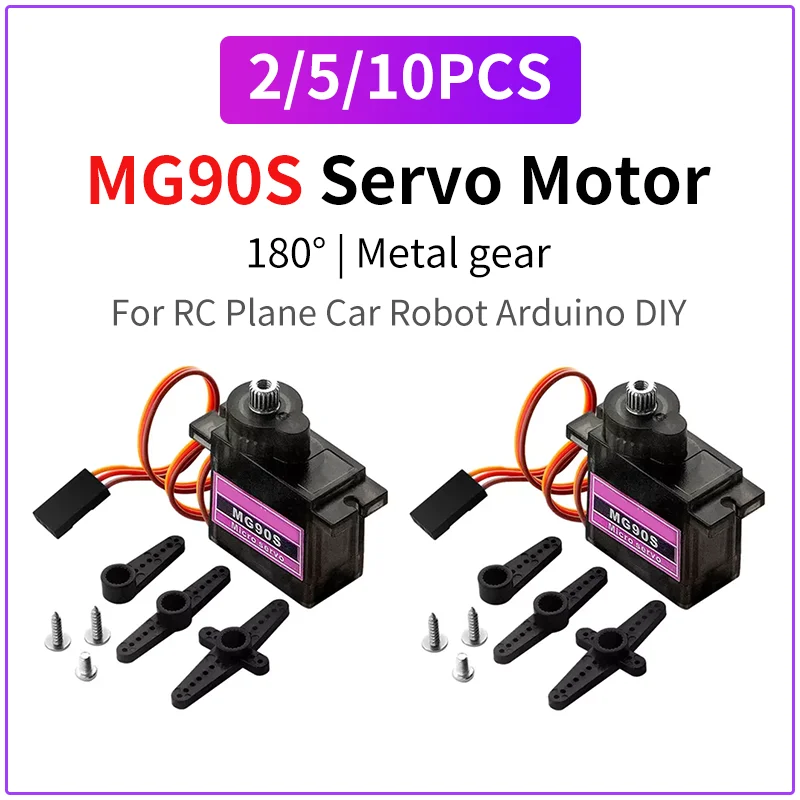 SG90 MG90S 9G Micro Servo Motor 5V 180 ° 360 ° Digitales (2 Stück) – Bild 2