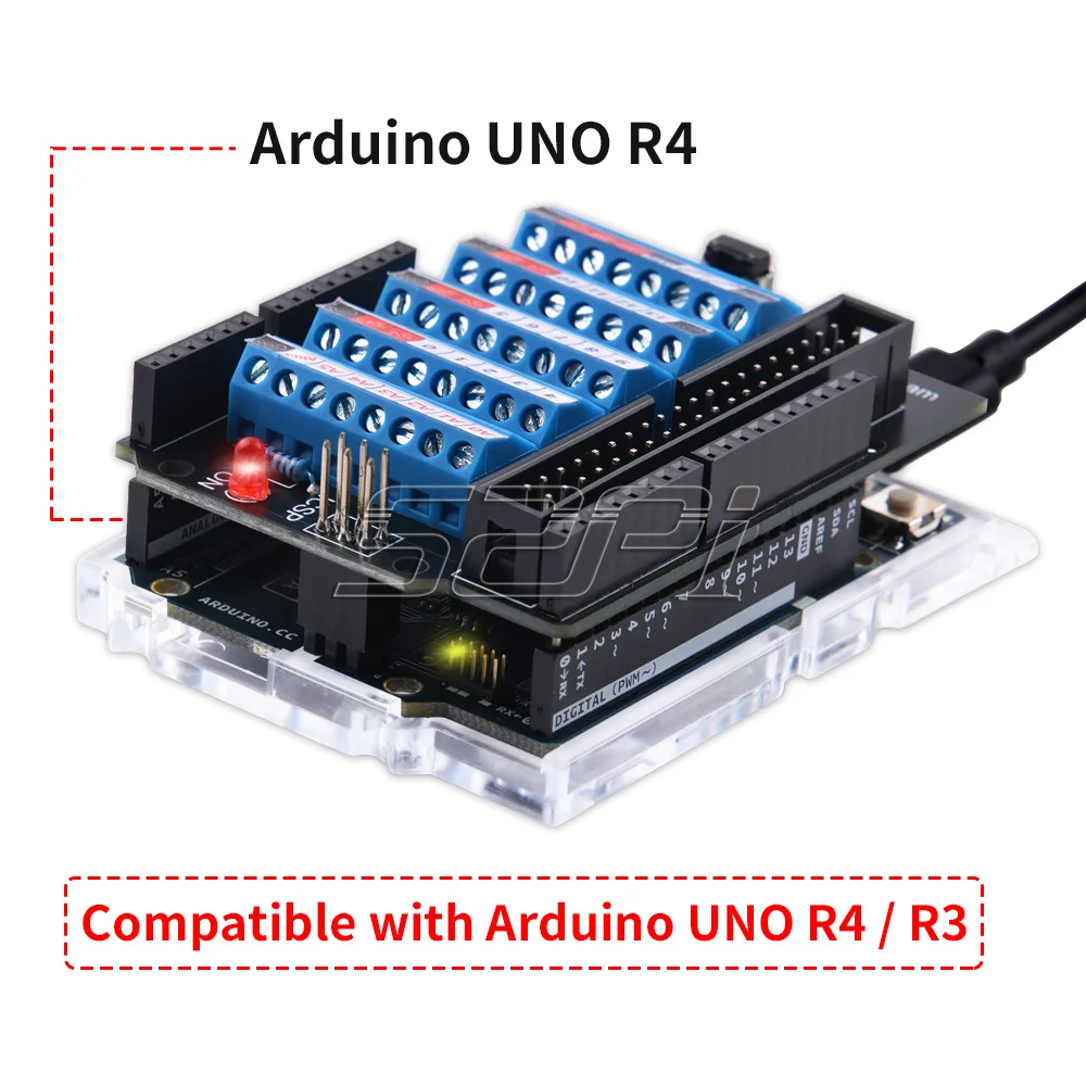 Schraubklemmenhut für Arduino UNO Entwicklungsboard mit Kupfersäule – Bild 6