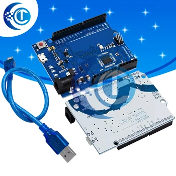 Leonardo r3 mikro controller atmega32u4 entwicklungs board mit usb kabel kompatibel für arduino diy starter