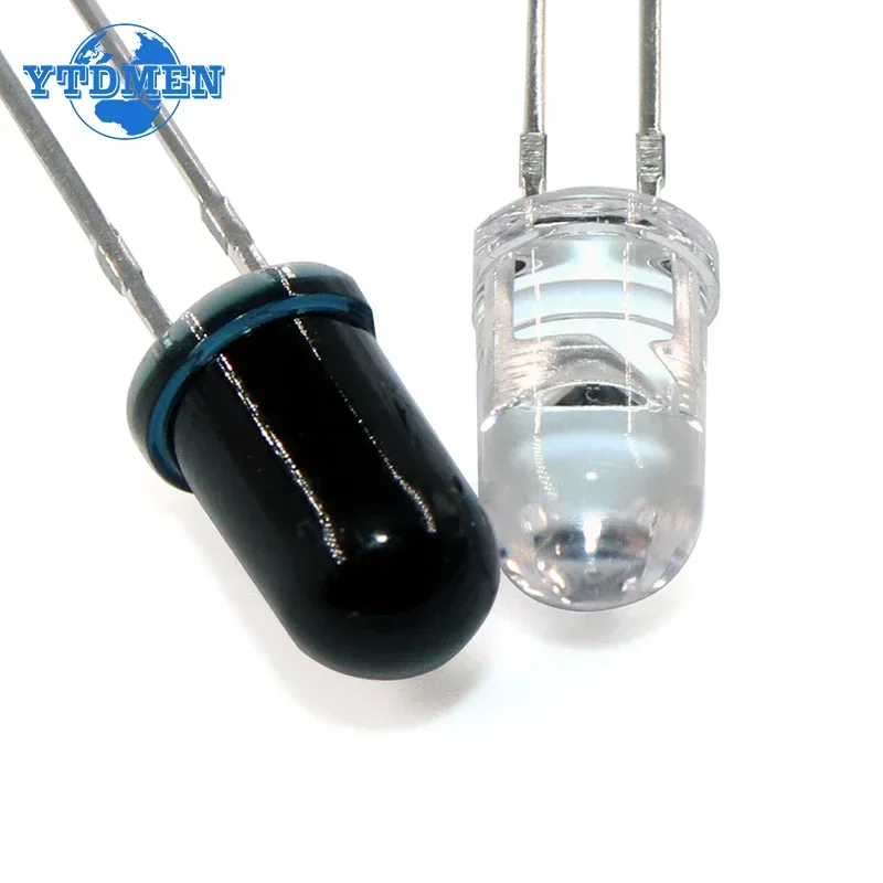 10 Paar 3 mm 5 mm 940 nm LEDs Infrarot-Sender und IR-Empfänger Diode – Bild 4