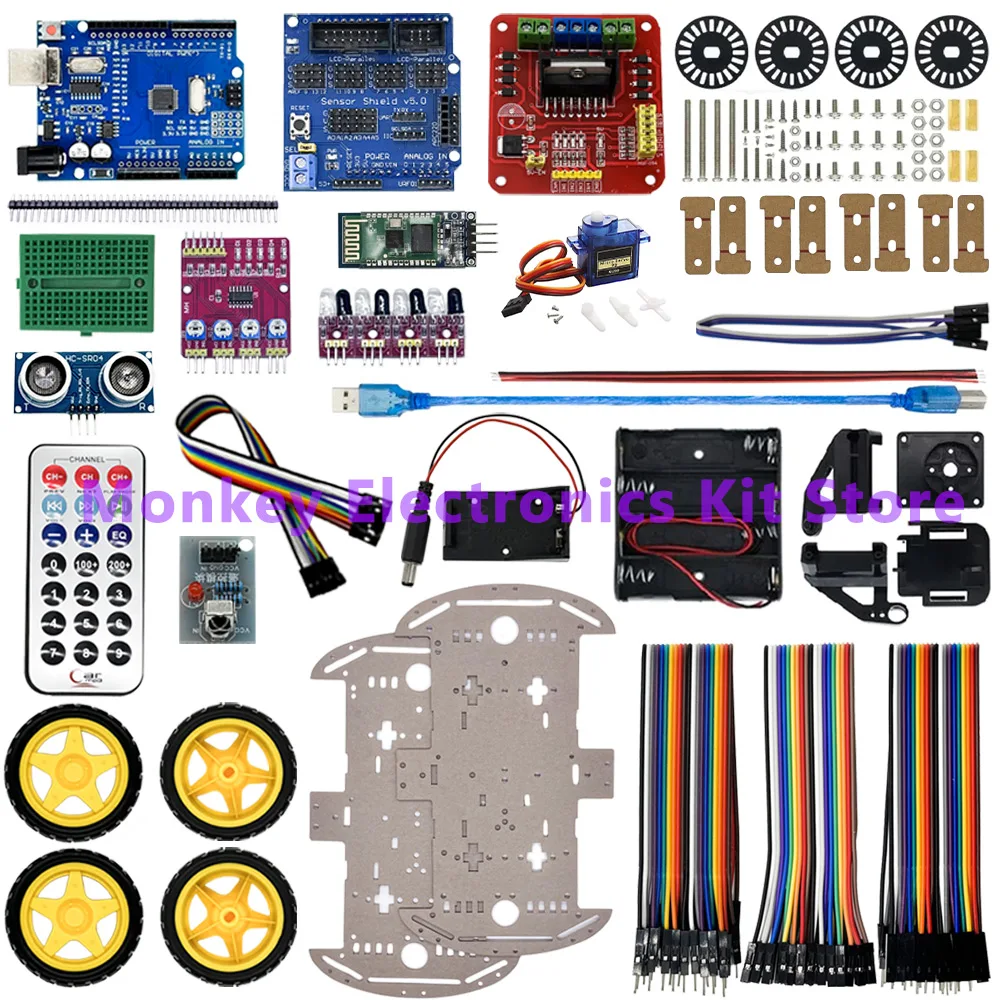 Elektronisches Smart Car Kit 4WD Smart Robot Car Chassis Kits Auto – Bild 3