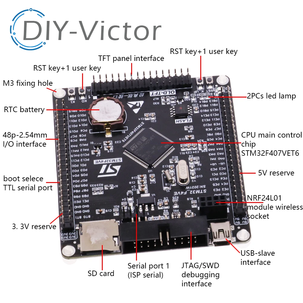 Stm32f407vet6 Entwicklungs board Cortex-M4 stm32 Minimum System – Bild 6