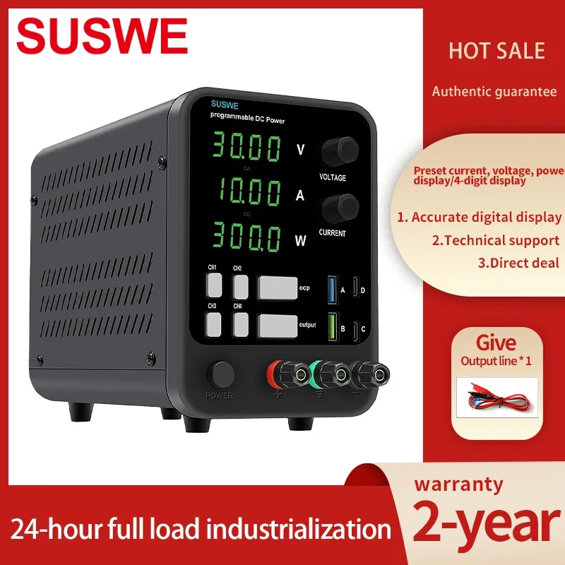Verkauf DC geregeltes Labornetzteil, einstellbar, 30 V, 10 A, Laborator, 60 V, 5 A, 120 V, 2 Spannungsregler