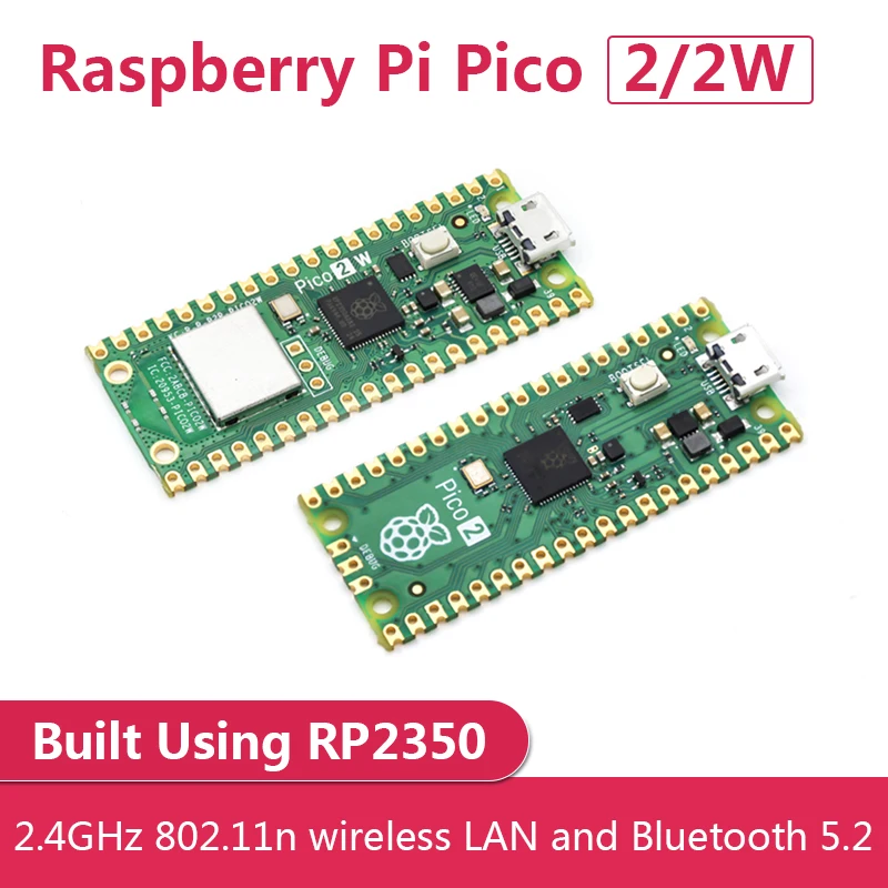 Raspberry Pi Pico 2 / 2W/ 2WH/ 2H, Auf Basis von RP2350, 2,4GHz – Bild 2