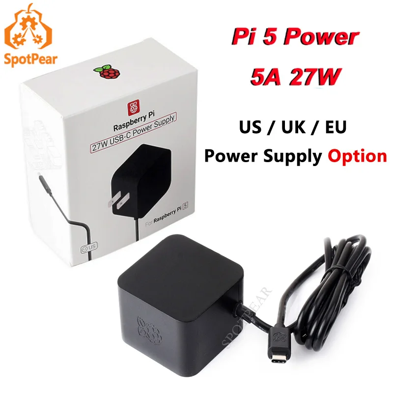 5 v5a pd Leistung 27w Typ-C USB-Netzteil für Raspberry Pi 5