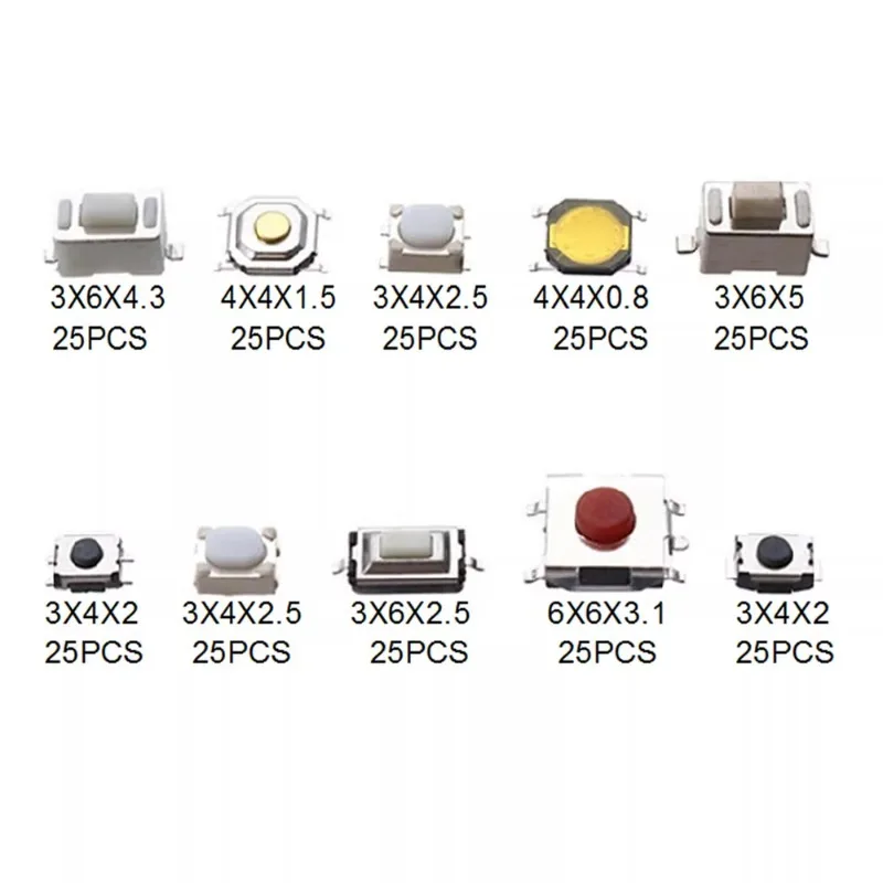 Taktile Drucktastenschalter-Kits 10 Modelle Auto-Fernbedienung Tablet – Bild 6
