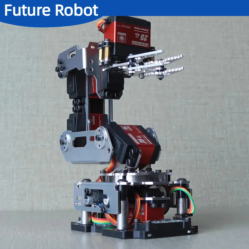 6 Dof Robot Arm Clamp Claw APP RC Control Metal Mechanical Robotics – Bild 2