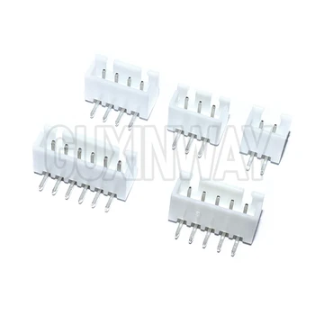 XH2.54 Rechtwinkliger Stiftleisten-Steckverbinder 2P 3P 4P 5P 6P 2,54mm Rastermaß XH für PCB JST (50 Stück)