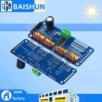 PCA9685 16-Kanal 12-Bit-PWM-Servo-Treiberplatine mit I2C-Schnittstelle - Servo Shield-Modul für Arduino