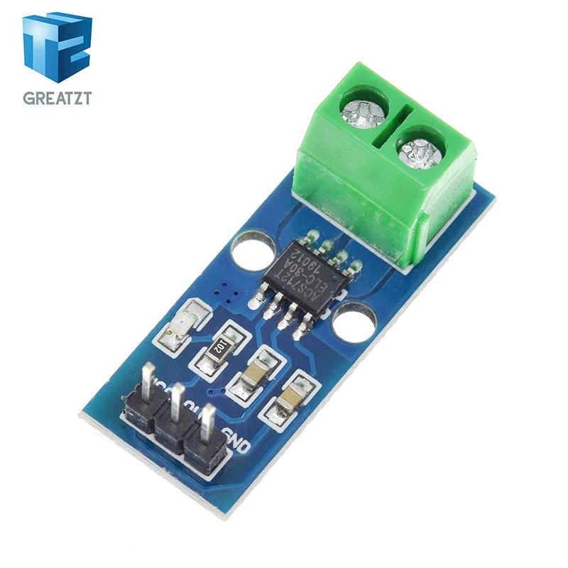 GREATZT 1/2/5PCS ACS712 5A 20A 30A Range Hall Strom Sensor Modul – Bild 5