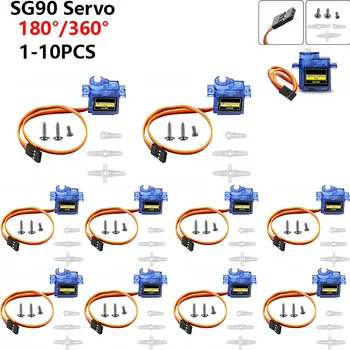 SG90 MG90S 9G Micro Servo Servomotor für RC-Flugzeuge Roboterarm 180° ° /360 ° Flugzeug
