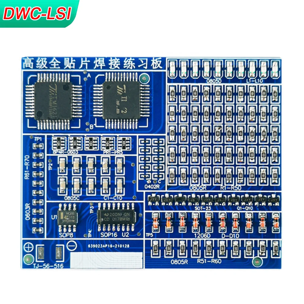 SMD/SMT Komponenten Löten Praxis Board Elektronische Projekt Kits DIY Löten Kit Geschicklichkeit Training