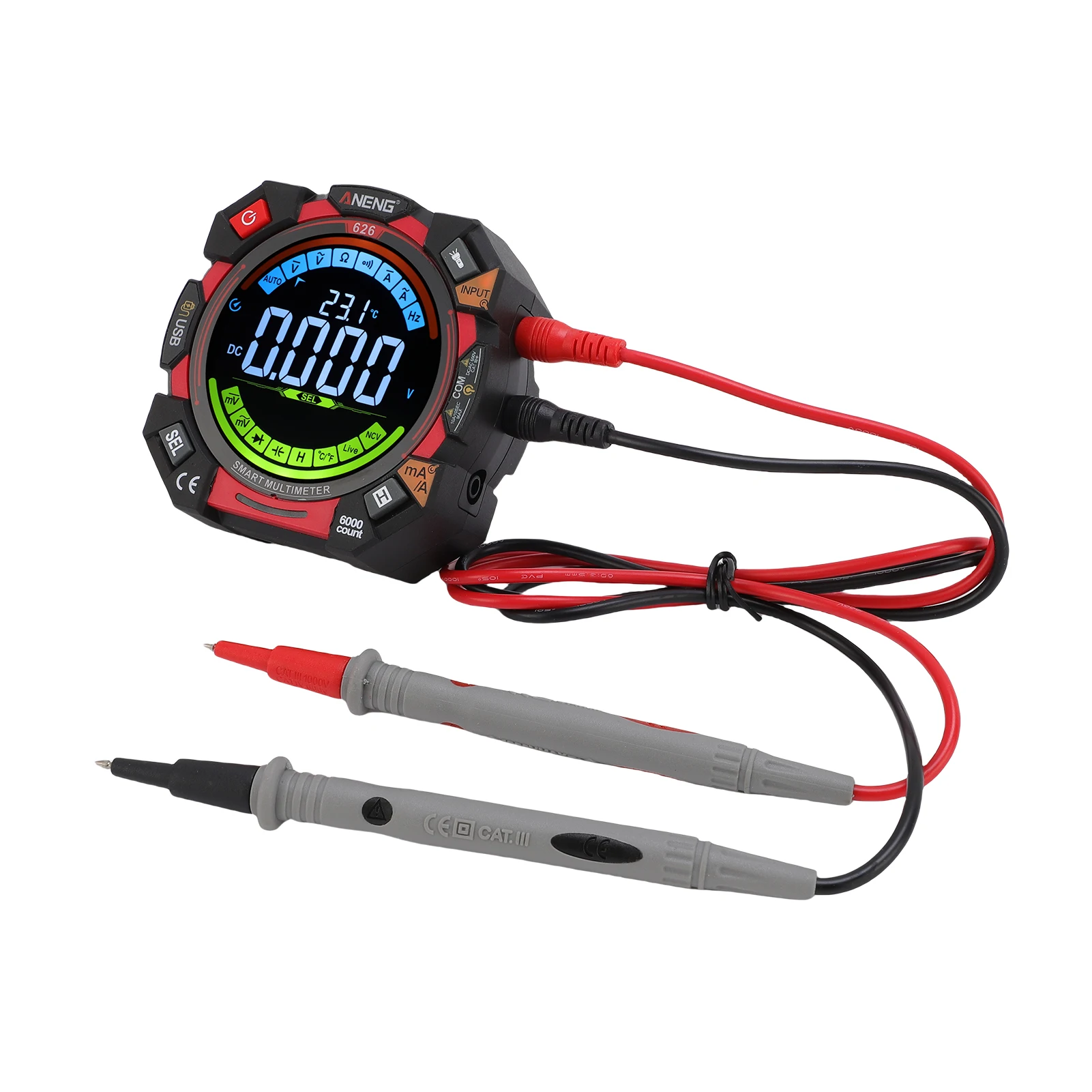 Digitalmultimeter 6000 Counts NCV-Spannungsprüfer – Bild 2