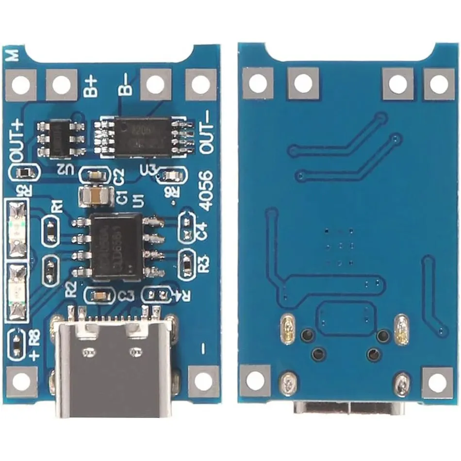 5V 1A 18650 Lithium-Batterie Lade Board TP4056 Lithium Lade Mini/Micro USB Typ C Lade modul (10 Stück)