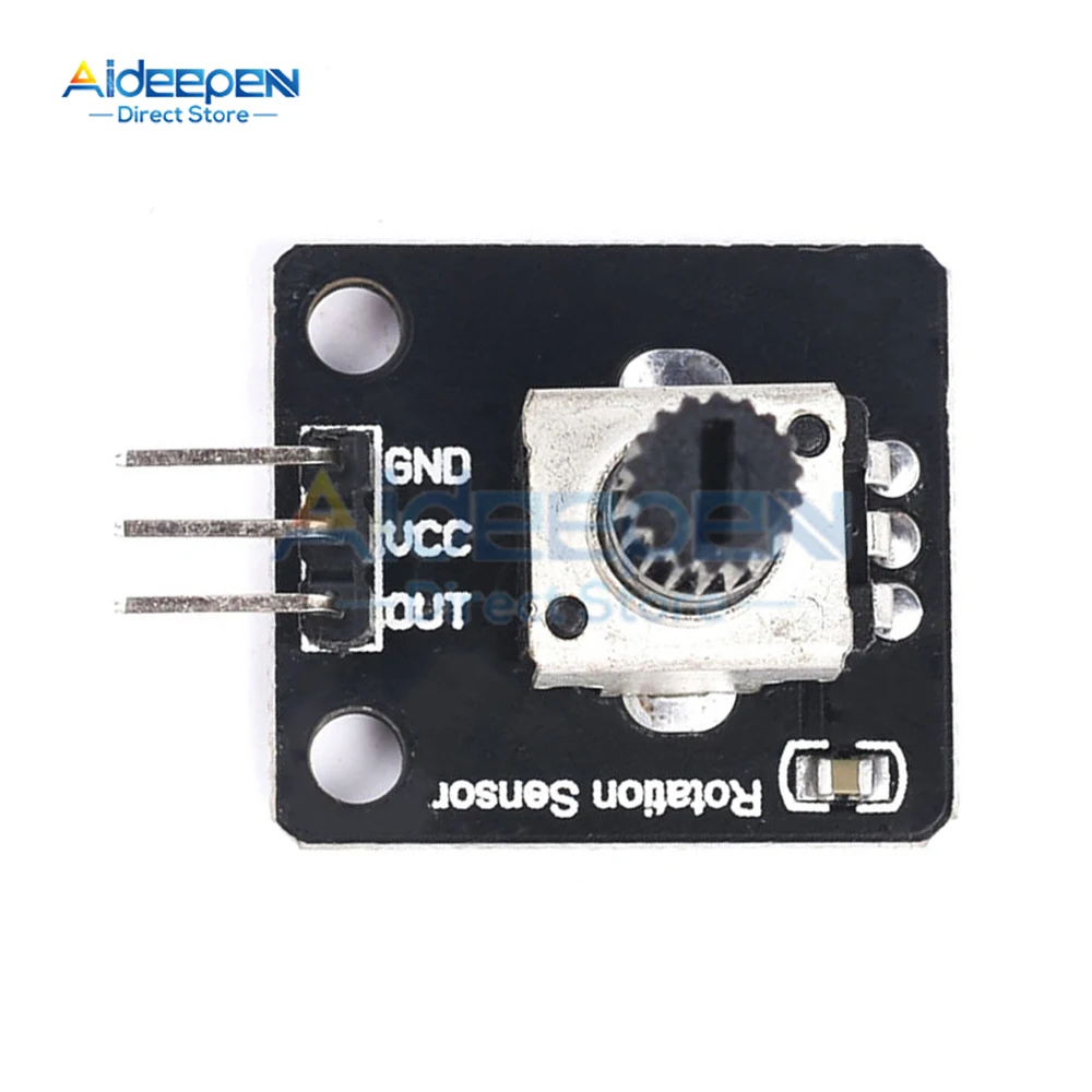 DC 3,3 V-5V 360-Grad-Drehgebermodul Dreh potentiometer Analog knopf – Bild 5