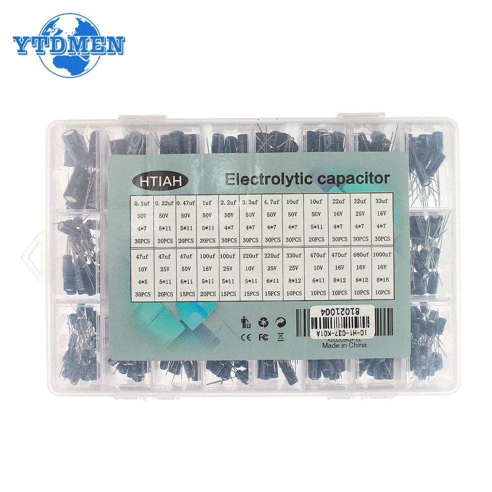 24 Werte Elektrolyt kondensator 0,1 uF-1000uF 10V 16V 25V (500 Stück) – Bild 5
