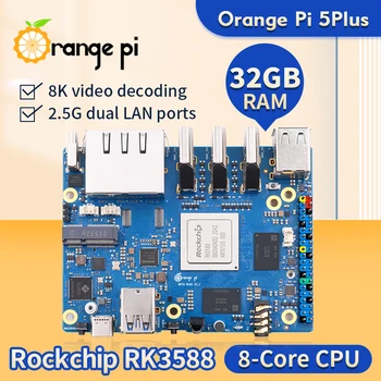 Orange Pi 5 Plus 32 GB Ram Single Board Computer Rk3588 Pcie Modul Externes Wifi-bt SSD M2.0 Orange Pi5 Plus