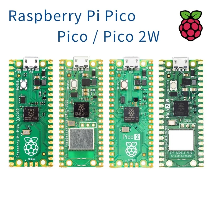 Raspberry Pi Pico / Pico H / Pico W Board RP2040/RP2350 WiFi Dev Board mit Pin Header unterstützt