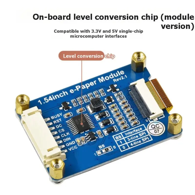 LA-SPI E-Ink E-Paper-Bildschirm-Anzeigemodul 1,54 Zoll für Arduino – Bild 3