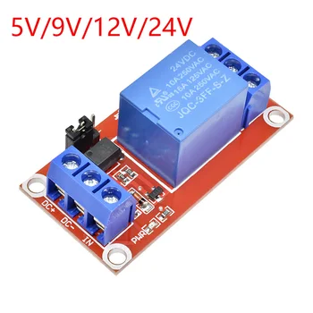 1 Kanal 5 V 9 V 12 V 24 V Relaismodul Board Shield mit Optokoppler 12 V Relaismodul unterstützt High