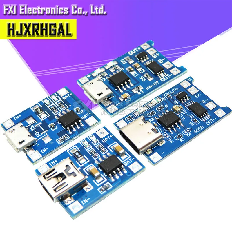 Micro USB 5V 1A 18650 TP4056 Lithium-Ladegerät Modul Lade Mit Dual Funktionen 1A Li-Ion Batterie (5 Stück)