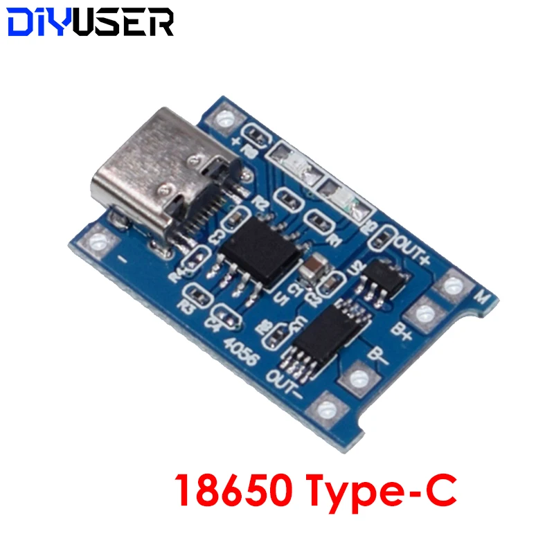 5V 1A Micro/Typ-c 18650 TP4056 Lithium-Batterie Ladegerät (5 Stück) – Bild 4