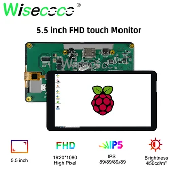 Himbeer Pi Touchscreen 5,5 Zoll 1920x1080 ips Himbeer Pi Monitor Android Linux TV Box Android alles in einem