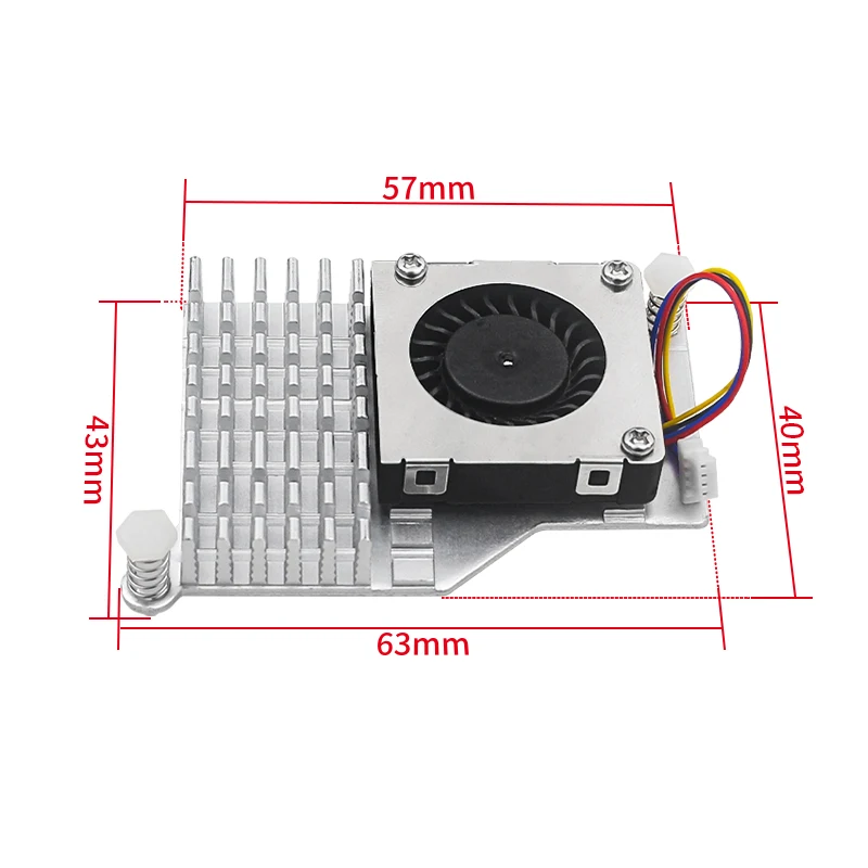 Raspberry Pi 5, aktiver Kühler, Aluminium-Kühlkörper, PWM-Lüfter – Bild 5
