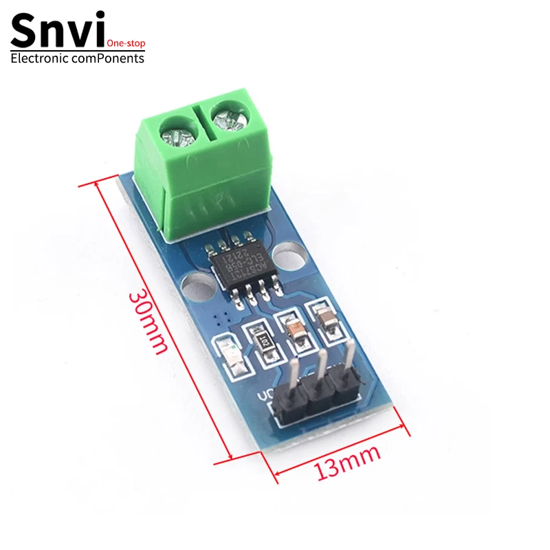 Snvi ACS712 5A 20A 30A Range Hall-Stromsensormodul ACS712-30A ACS712-20A