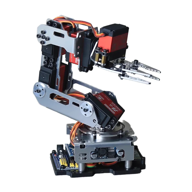 6 Dof Robot Arm Clamp Claw APP RC Control Metal Mechanical Robotics with Digital Servos for Arduino DIY Kit