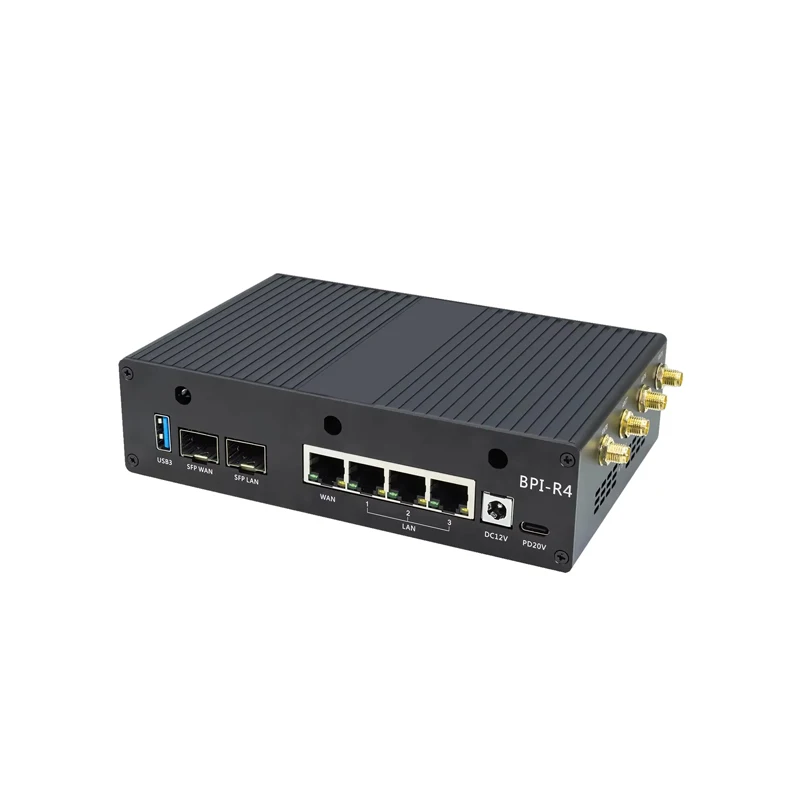 Banana Pi BPI-R4 Aluminiumgehäuse Metallgehäuse Optionales – Bild 3