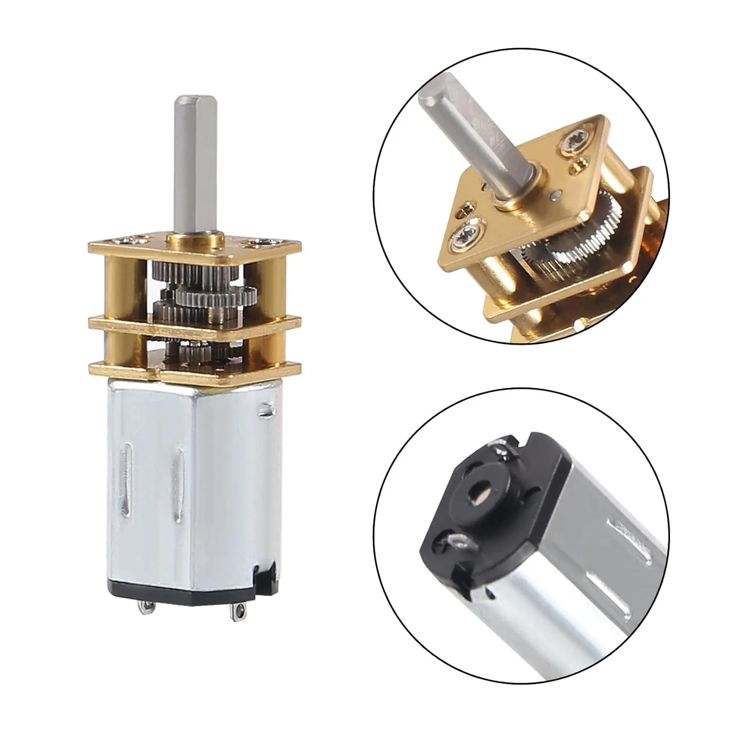 DC 3V 30RPM Drehzahlreduzierungsmotor N20 3mm Welle Mini Metallzahnrad Getriebemotor mit Vollmetallgetriebe