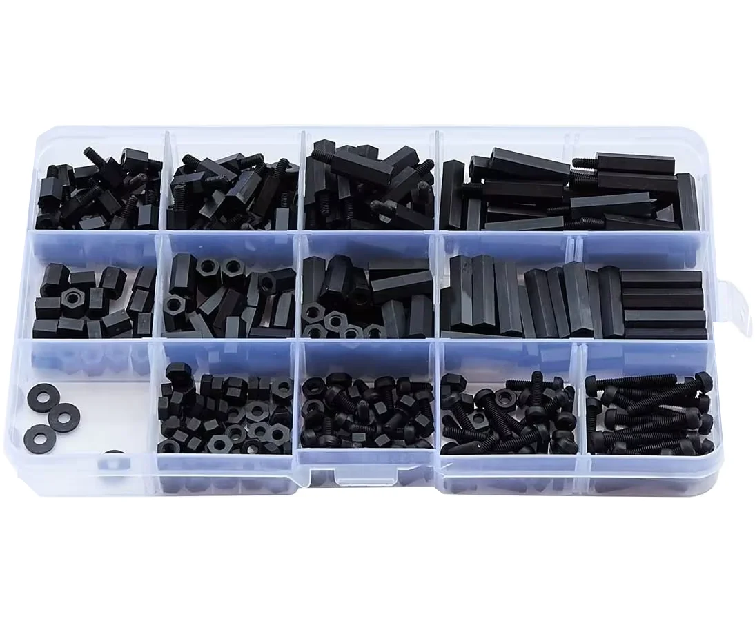 Nylon Spacer Standoff Schrauben Set M2 M3 M4 Sechskant Nylon Schrauben und Muttern für PCB (320 Stück)