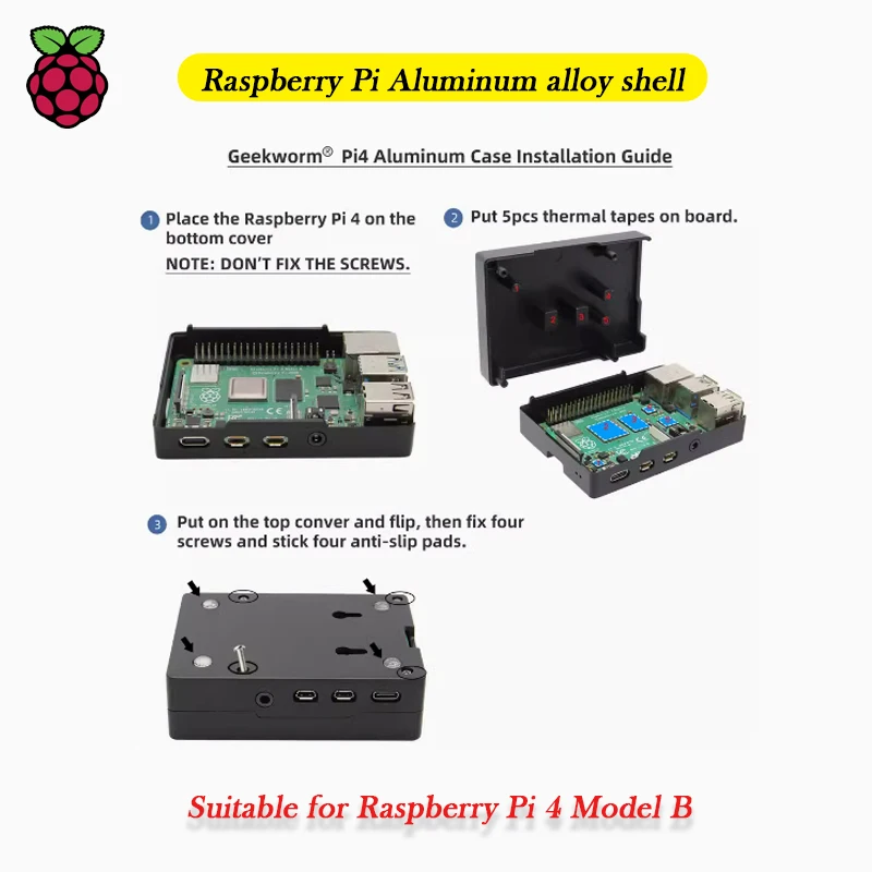 Raspberry Pi 4. Generation Raspberry Pi 4 Modell B Passive Kühlung – Bild 4