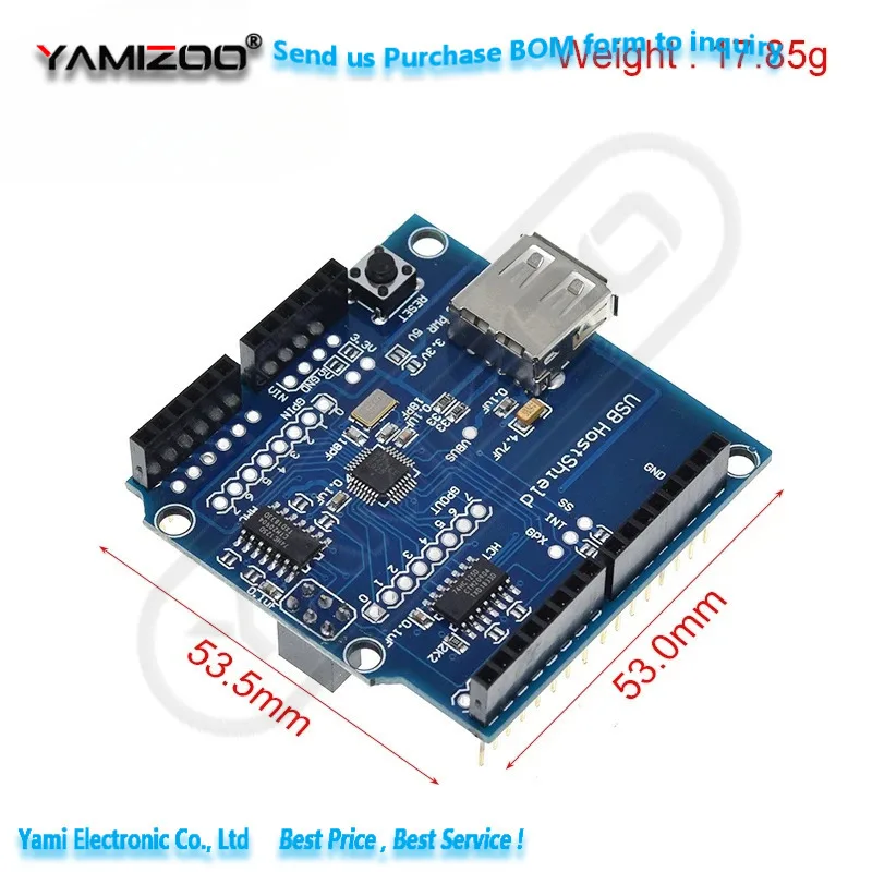 USB Host Shield 2,0 Arduino Uno Mega kompatibel für Android Adk DIY elektronische Modul platine