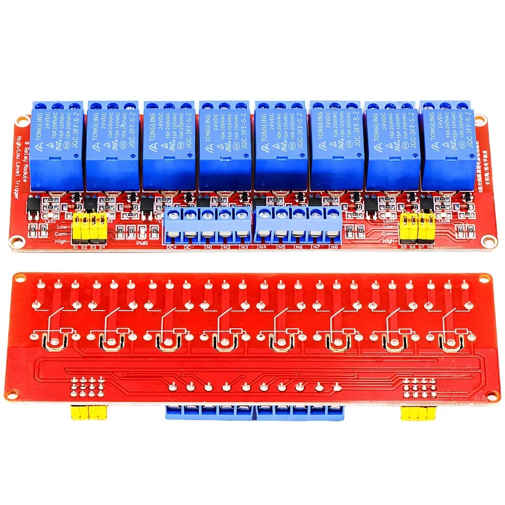Relaismodul 1, 2, 4, 6, 8 Kanäle, 5 V, 12 V, 24 V, Relaismodulplatine – Bild 6