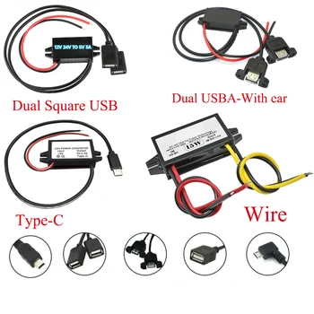 12V24V zu 5V 3A 5A 15W 25W Buck DC-DC Step Down Converter Netzteil modul Mini USB Micro USB Männlich Weiblich