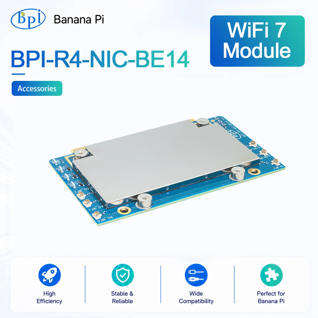 Banana Pi BPI-R4-NIC-BE14 V2.1 wifi7 Modul Zubehör für BPI-R4