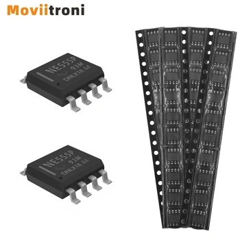 NE555 NE555N 555 NE555DR NE555DT SMD Präzisions-Timer IC Chip SOP-8 Neu für Pulsgenerator