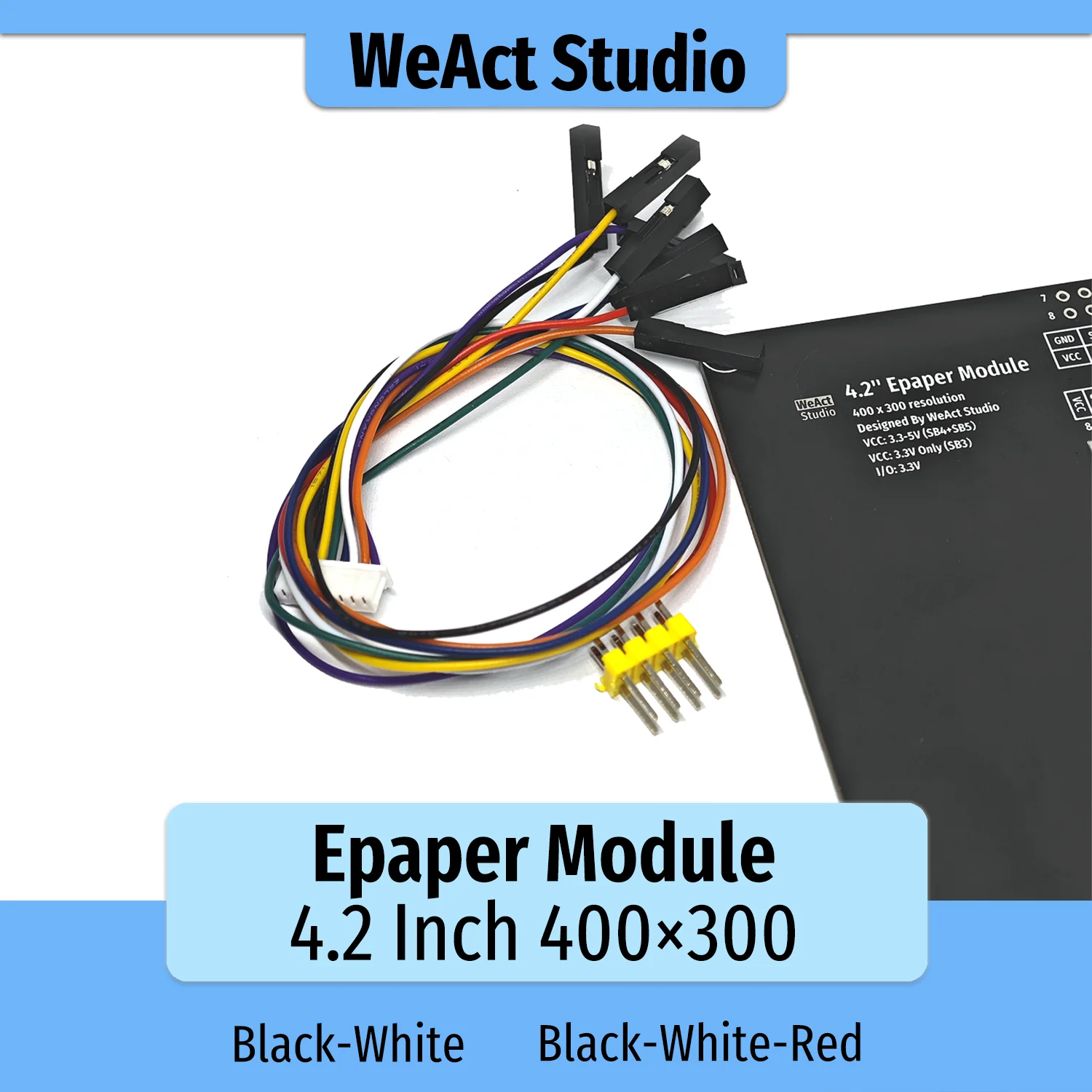 4,2" 4,2 Zoll Epaper Modul E-Paper E-Ink EInk Display Bildschirm SPI – Bild 4