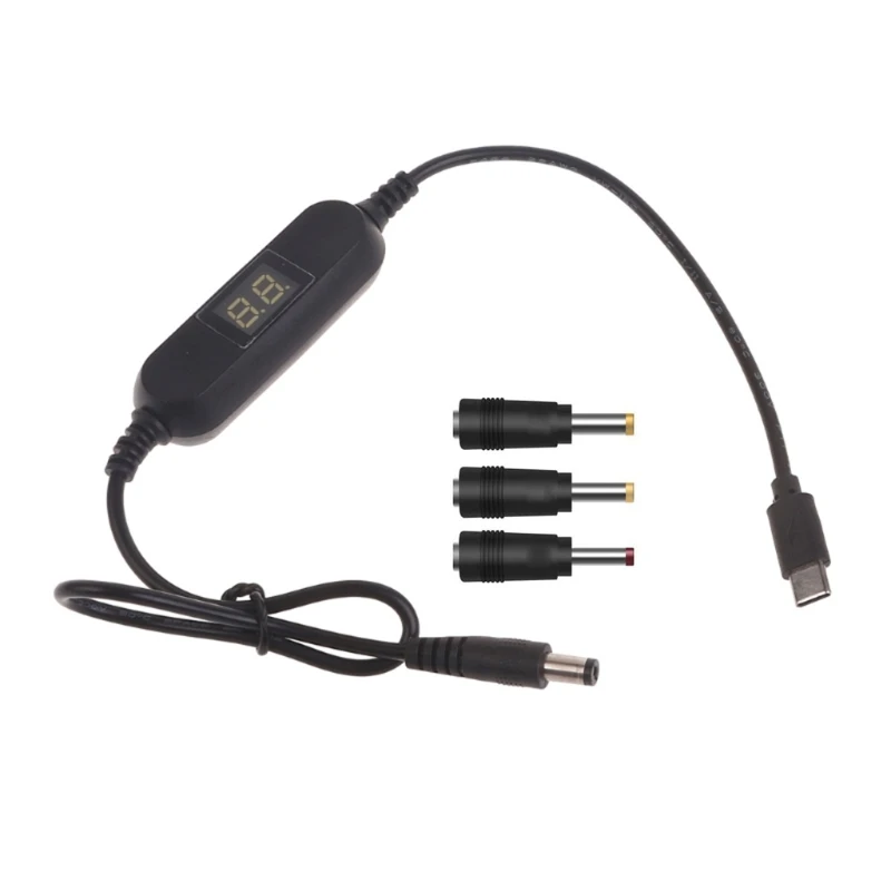 5V USB C auf 1,2V 3V 4,5V 6V 9V 12V Spannungsaufwärtswandler Kabel Netzteil Y3ND