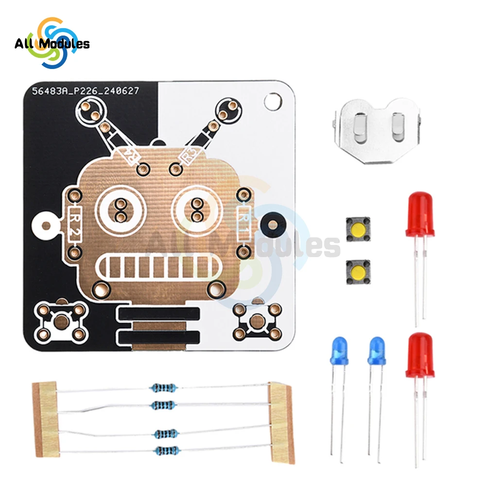 DIY LED Schweißen Spaß Kit Elektronische Produktion Löten Praxis Teile – Bild 5