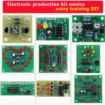 Lötset, elektronisches DIY-Produktionsset, Anfänger, praktisches Training, Einführung, Löten, Praxis