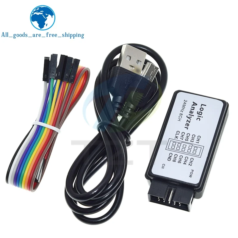 TZT 1/3 stücke USB Logic Analysator 24 MHz 8 Kanal 24 M/sekunden Logic – Bild 5