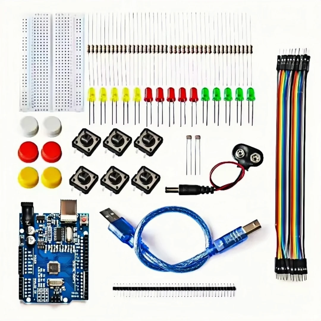 Starter Kit für UNO R3 Mini Breadboard LED Jumper Wire Button für Arduino Diy Kit School Education Lab