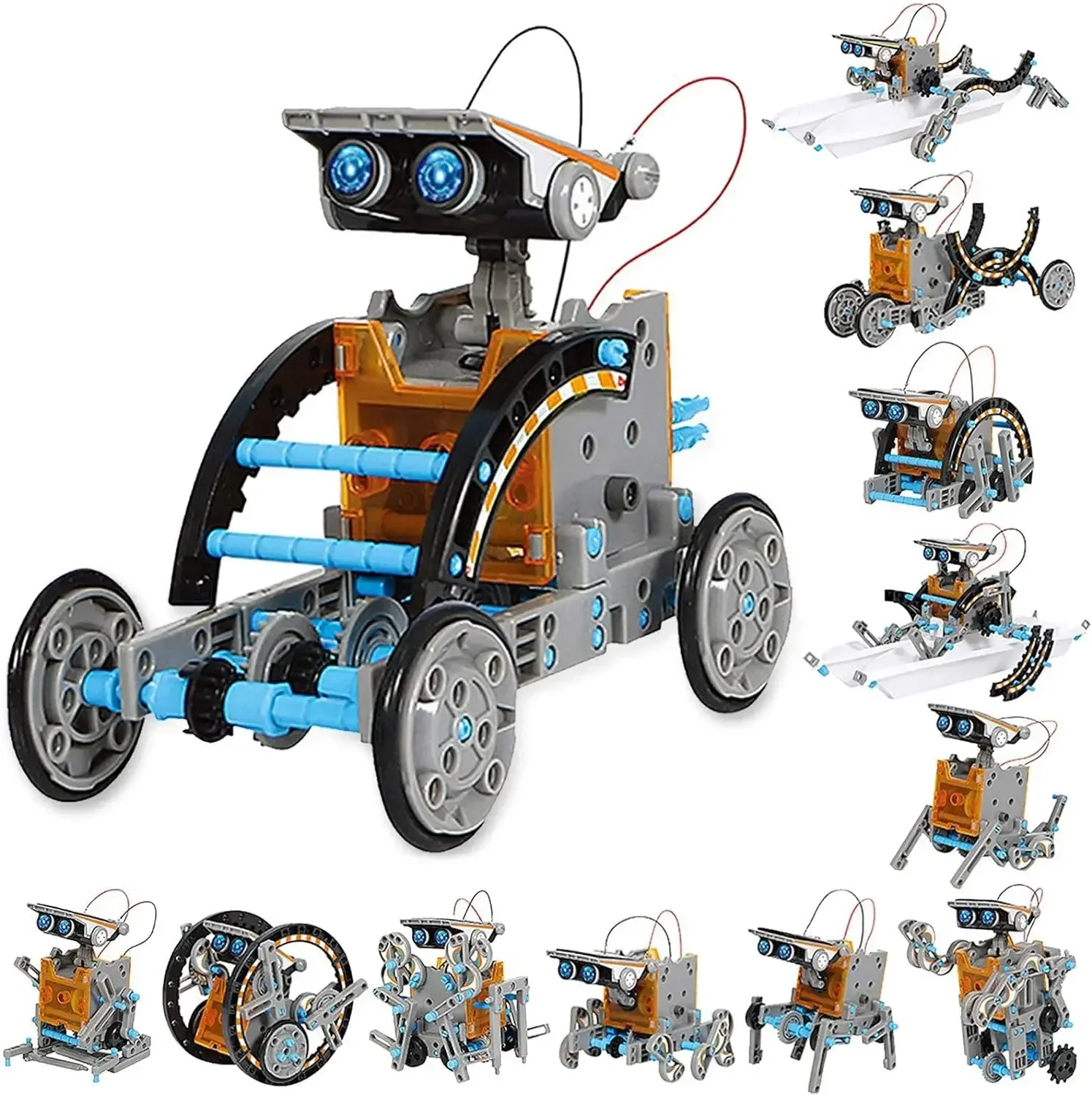 13-in-1-Bildungs-Solarroboter-Spielzeug, DIY-Gebäude, wissenschaftliches Experimentierset für Kinder im Alter
